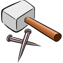 Download free hammer nail icon